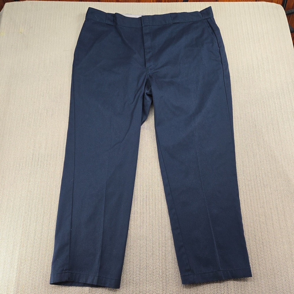 Dickies Chino Pants Mens 44X30 Blue Straight Leg Regular Fit Utility Work Wear